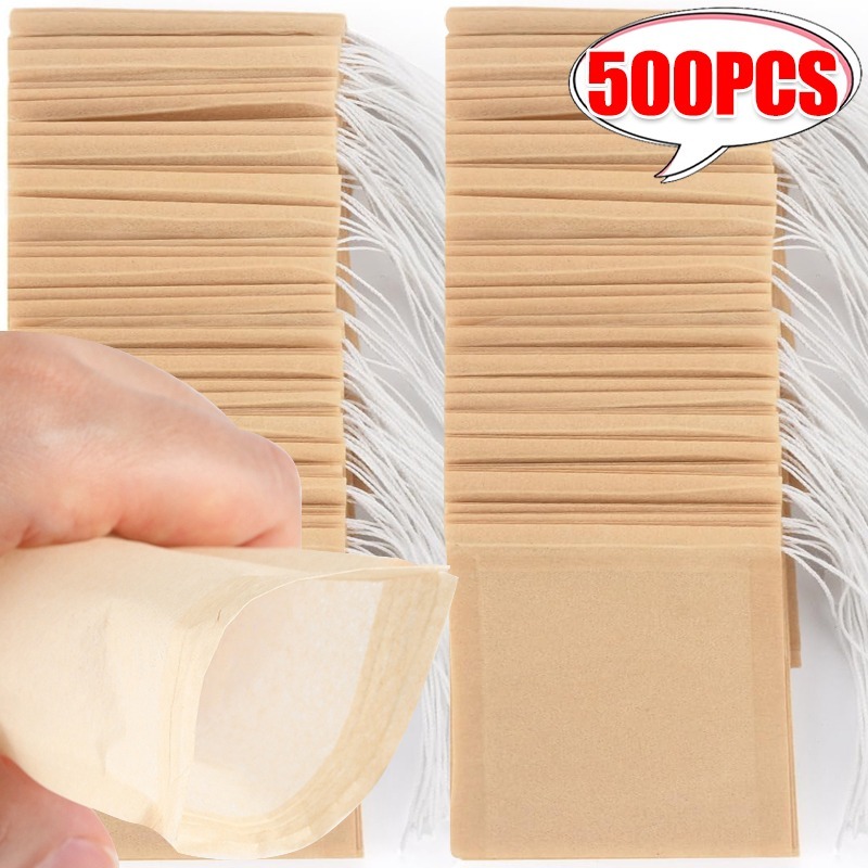 Coffee Tea And Leaf - 100/500x Cloth Tea Bags with Drawstring