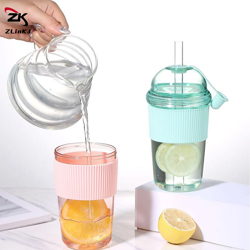 Juice Tea Coffee - (ZYDD01) 1Pcs 430/520/630ML Transparent Coffee Mug
