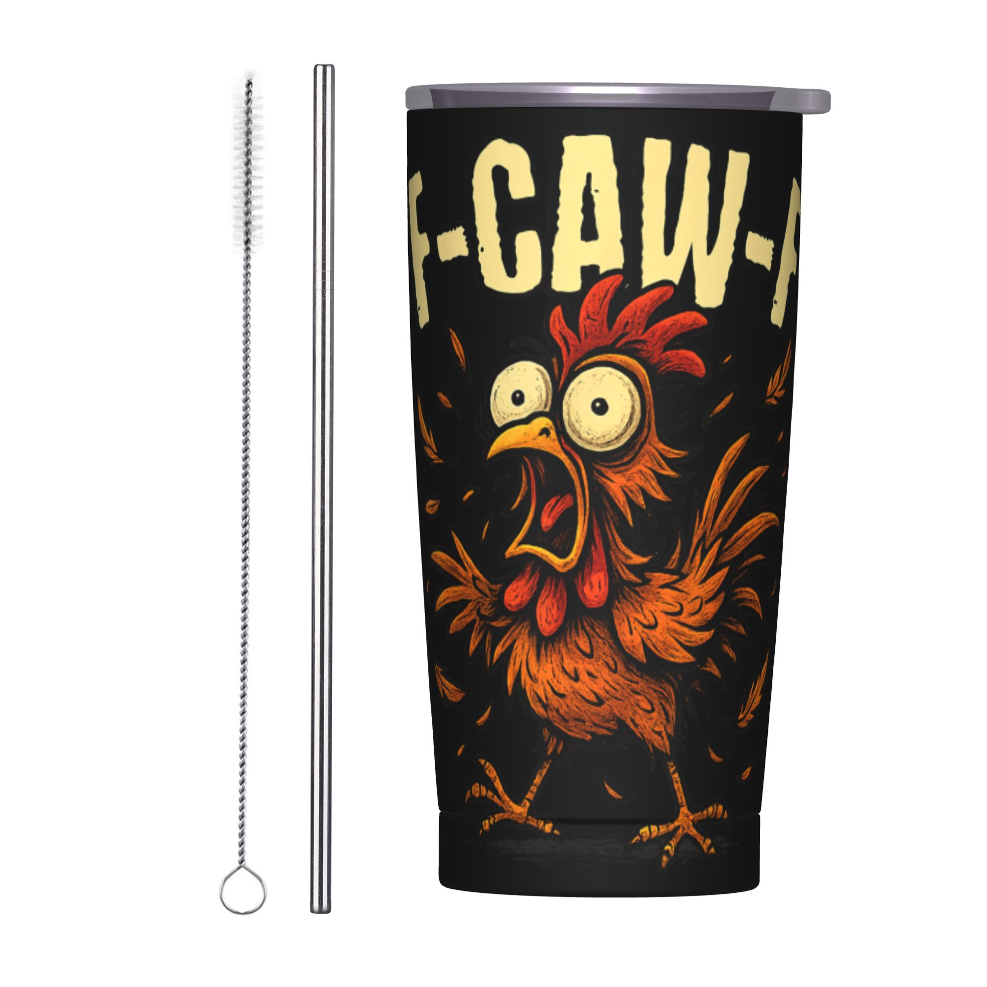 Double Wall Mug - F-Caw-F Chicken FCAWF Tumbler Vacuum Insulated