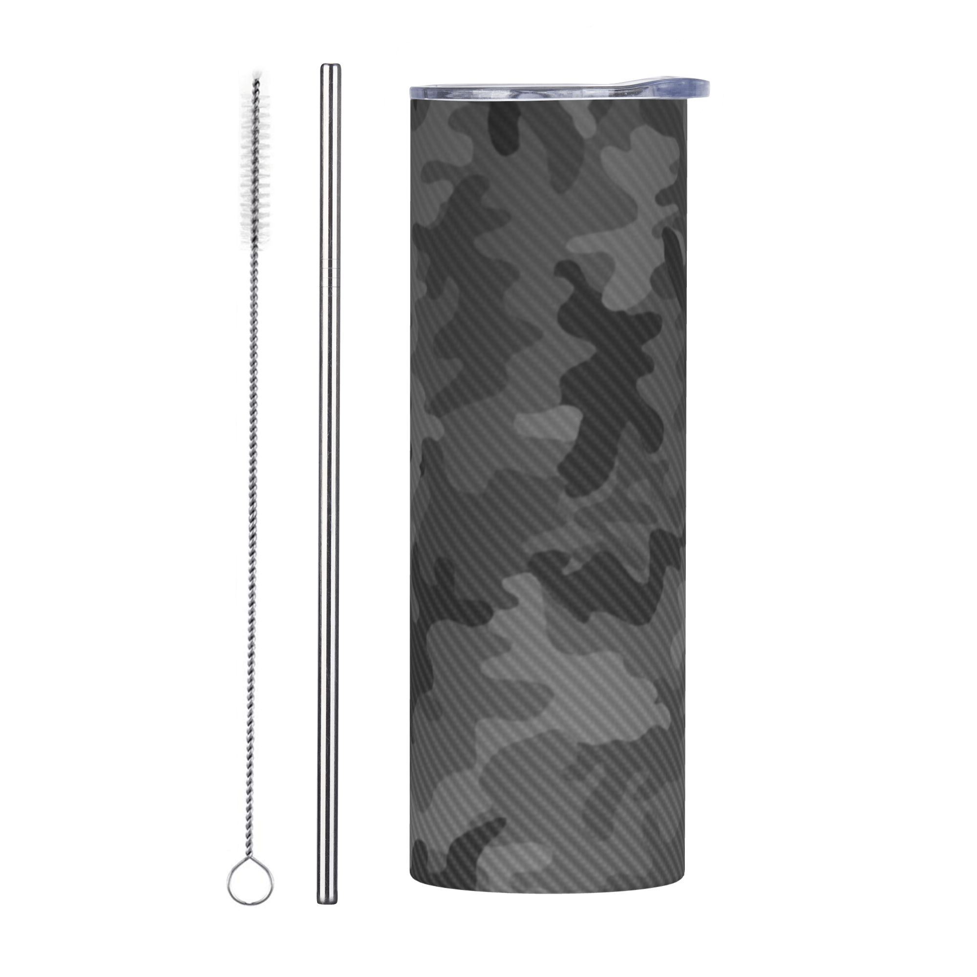 Double Wall Mug - Carbon Camo Vacuum Tumbler Insulated Double