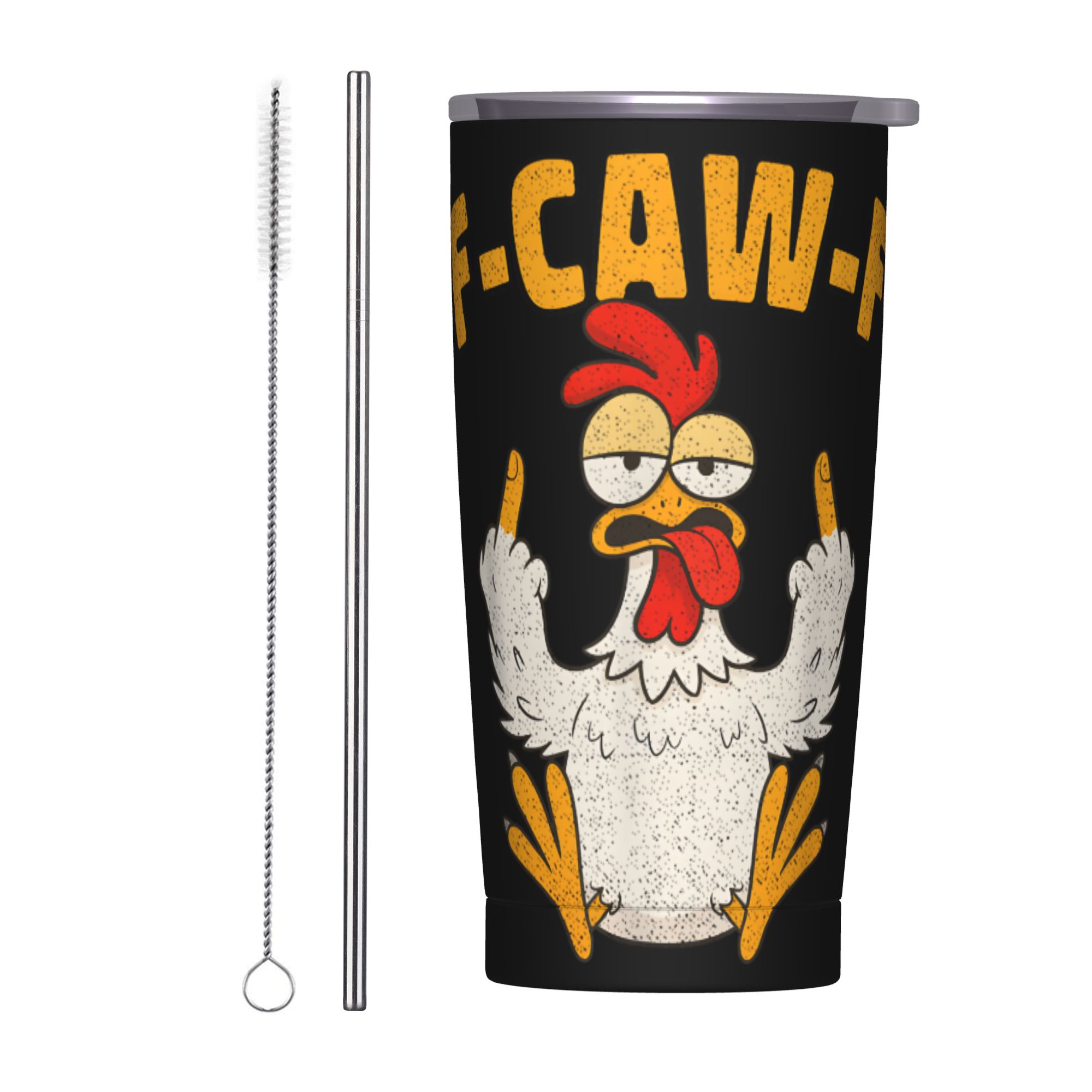 Double Wall Mug - Funny F-Caw-F Chicken FCAWF Tumbler Vacuum