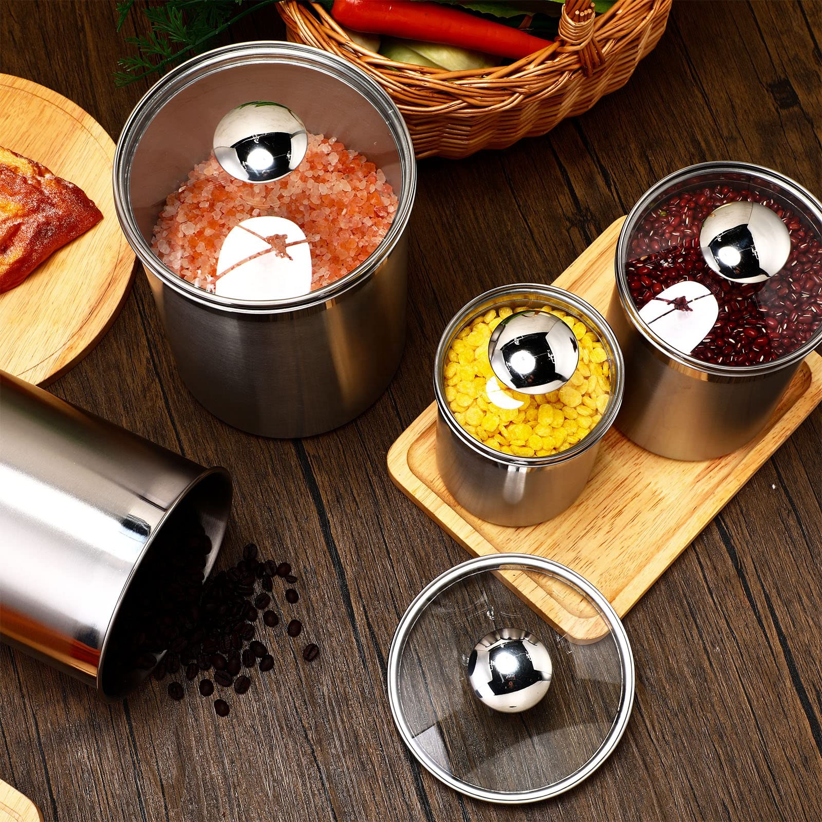 Coffee Tea Set - Food Storage Containers Tea Coffee Sugar