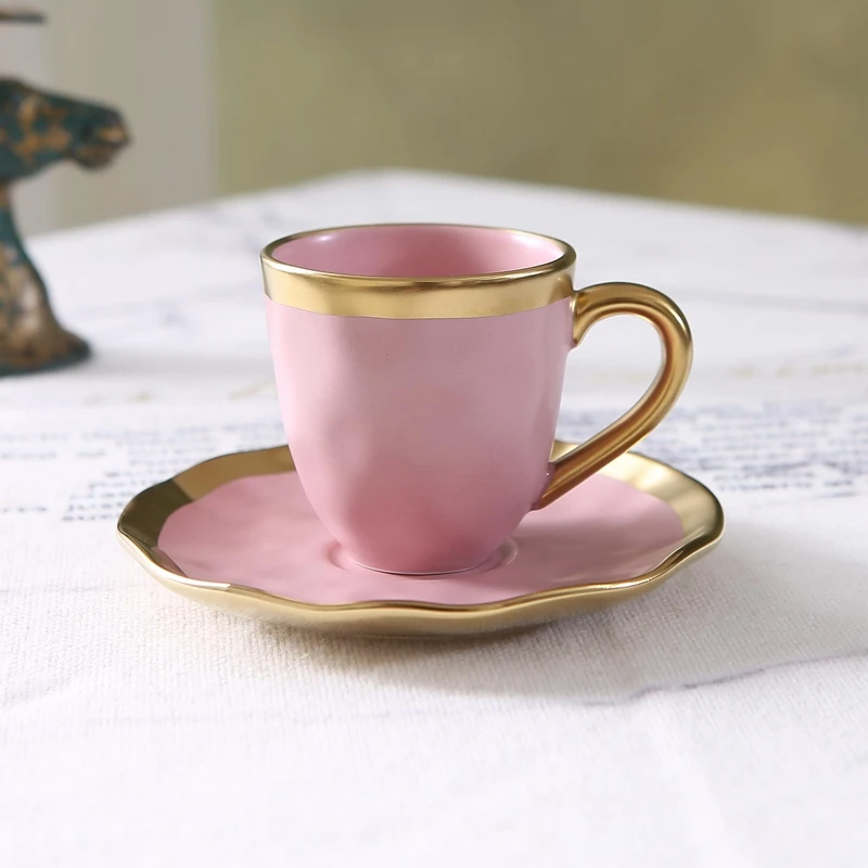 Coffee Tea Mix - Italian colored glazed ceramic small coffee