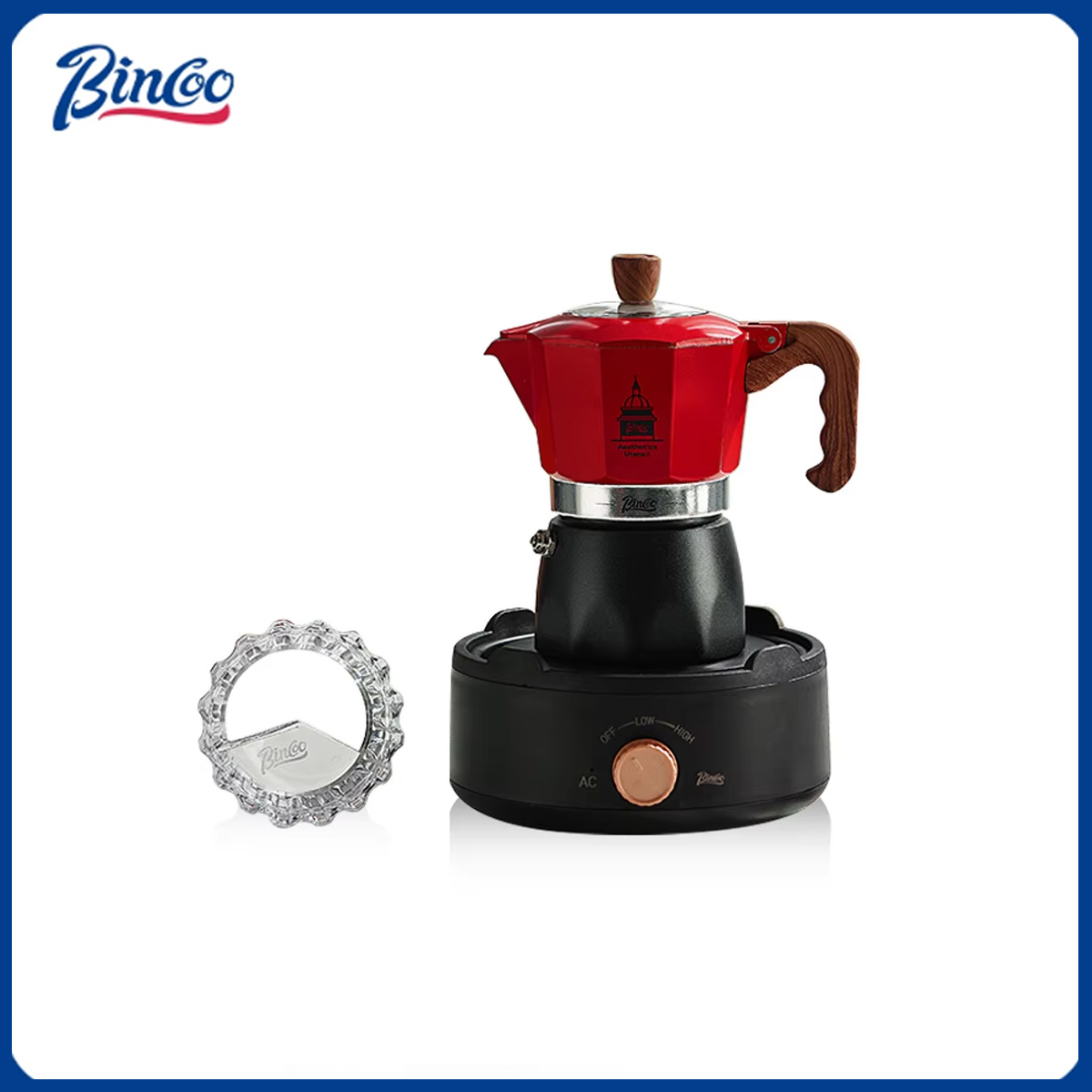 Bincoo Double Valve Coffee Mok - огляд і ціна Moka Pot Stove
