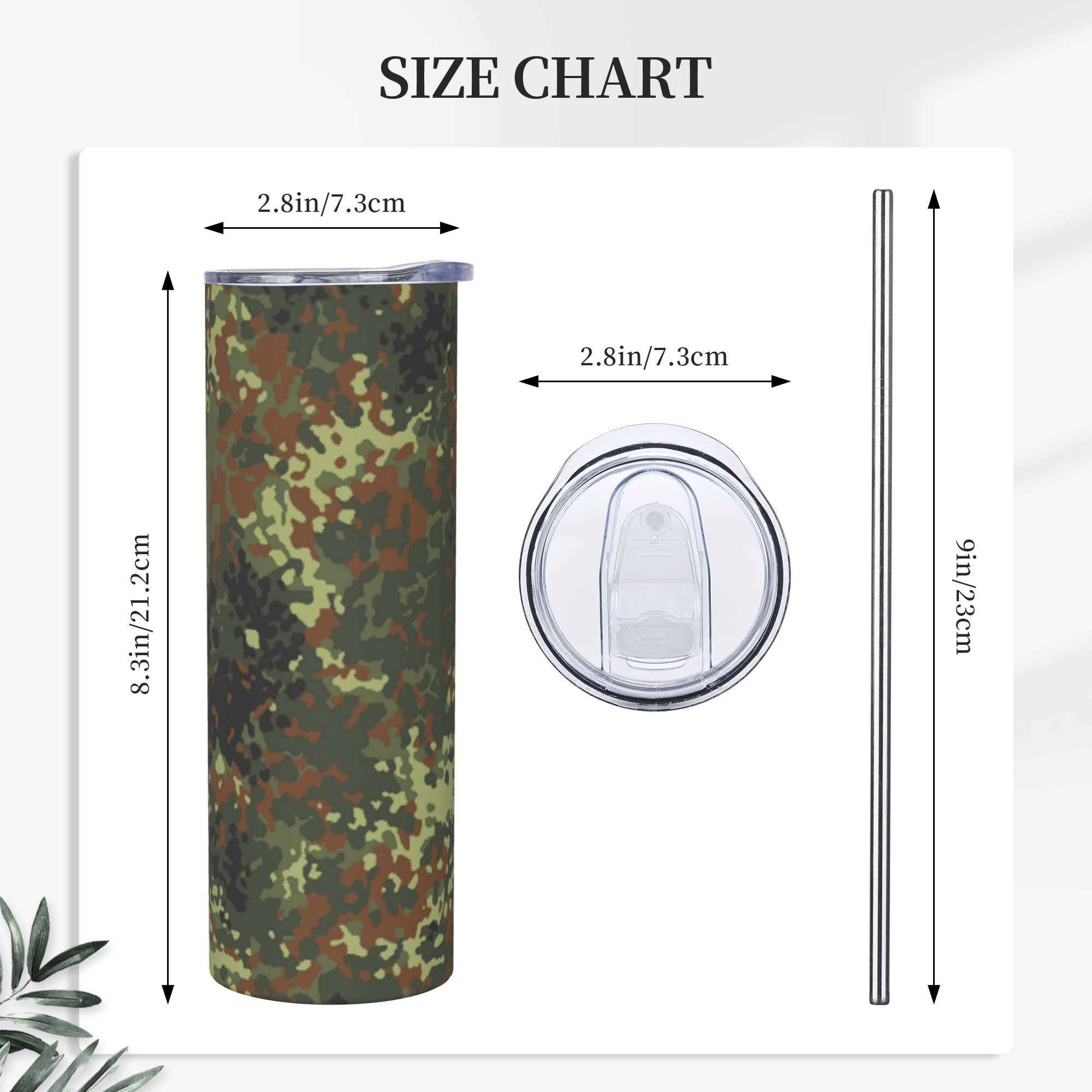 Flecktarn Camo Tumbler Vacuum  - огляд і ціна Double Wall Mug