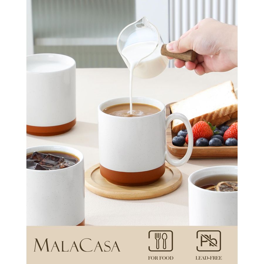 16oz Ceramic Coffee Mugs Set o - огляд і ціна Coffee Tea Latte