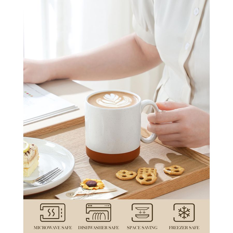 16oz Ceramic Coffee Mugs Set o - огляд і ціна Coffee Tea Latte