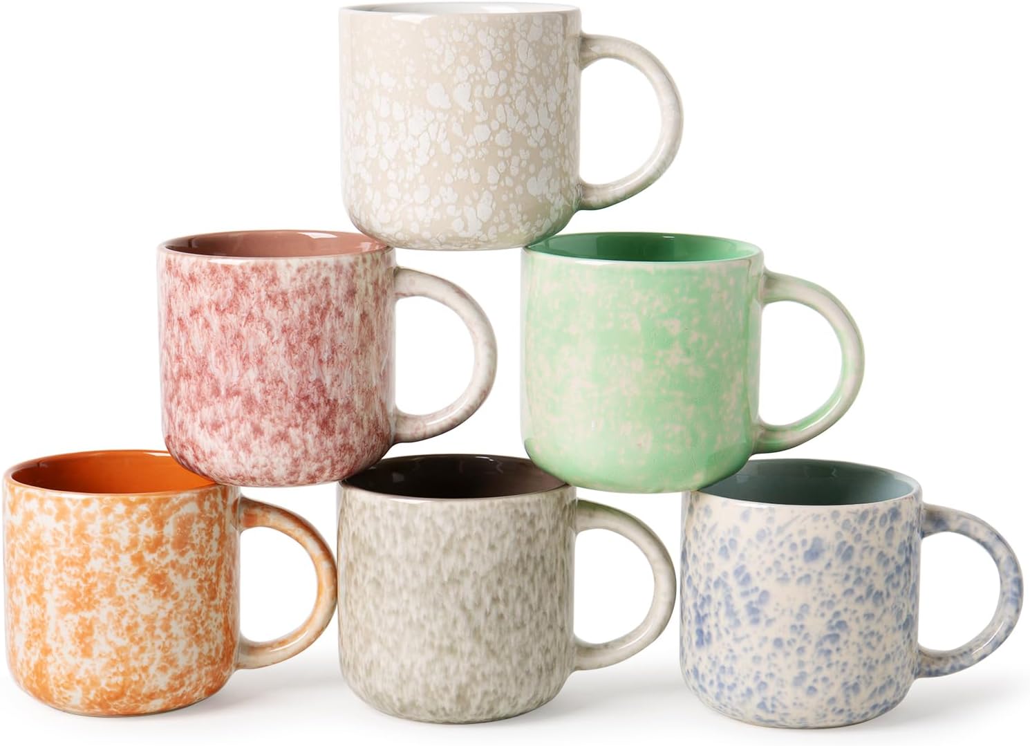 12 OZ Coffee Mugs Set of 6, Mo - огляд і ціна Coffee Tea Latte