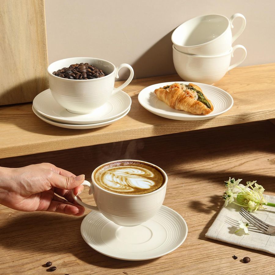oz Cappuccino Cups with Saucer - огляд і ціна Coffee Tea Set