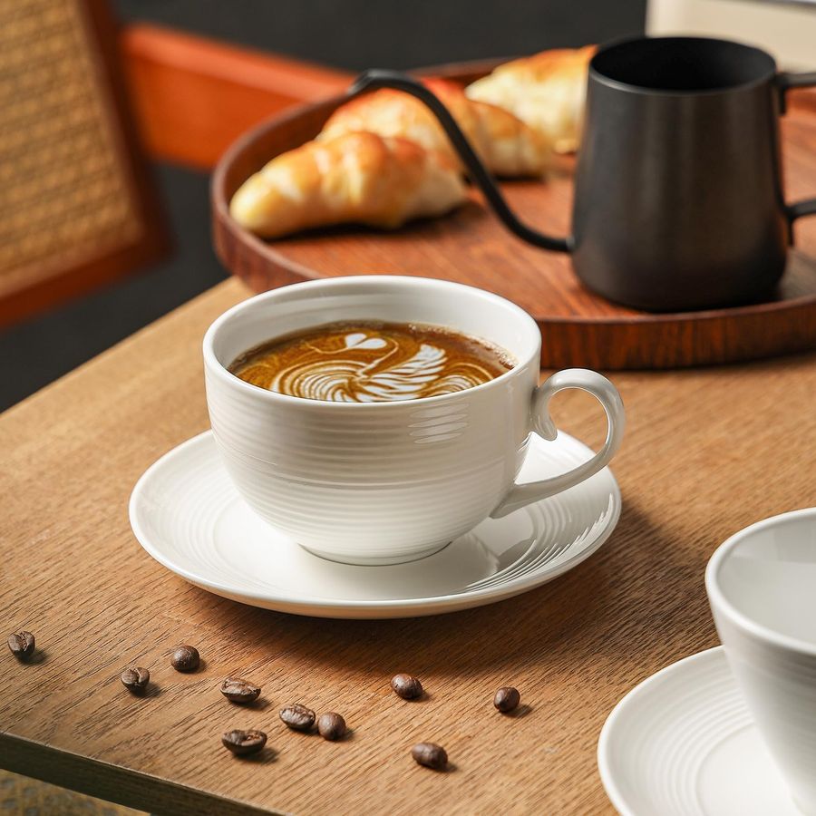 oz Cappuccino Cups with Saucer - огляд і ціна Coffee Tea Set