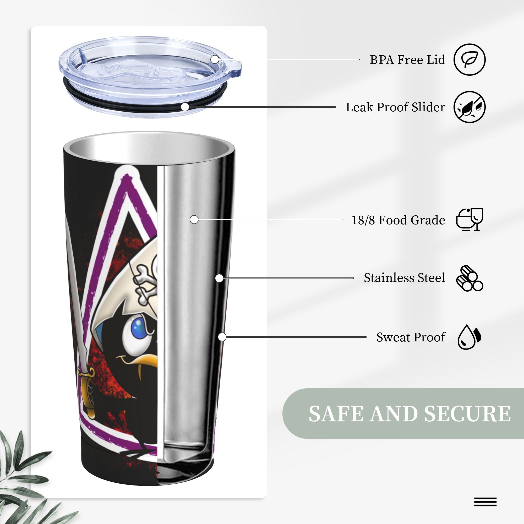 Pirate Calimero Chicken Calime - огляд і ціна Double Wall Mug