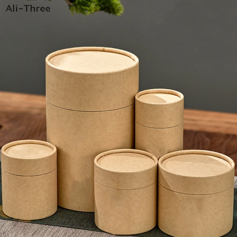 1PCS Kraft Paperboard Tubes Ro - огляд і ціна Coffee Tea Box