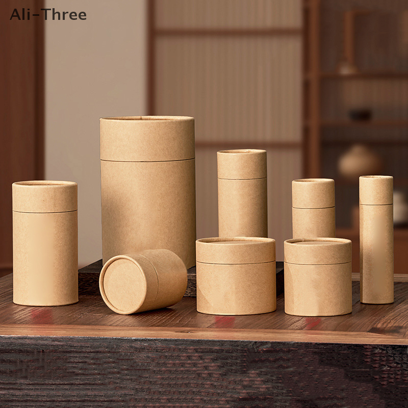 1PCS Kraft Paperboard Tubes Ro - огляд і ціна Coffee Tea Box