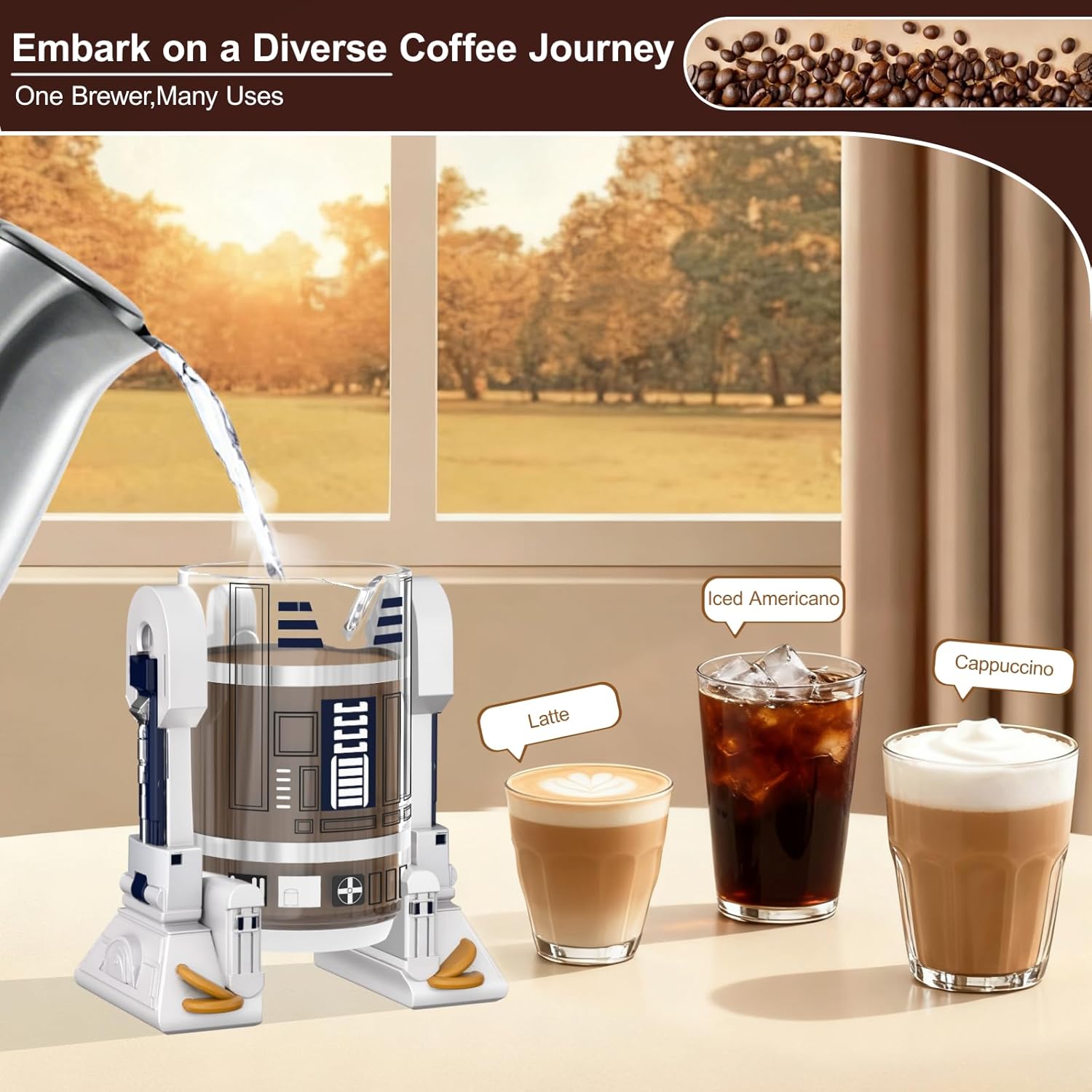 32oz Stainless Steel French Pr - огляд і ціна Coffee Tea Press