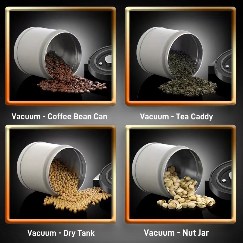Vacuum sealed can, press vacuu - огляд і ціна Coffee Tea Box
