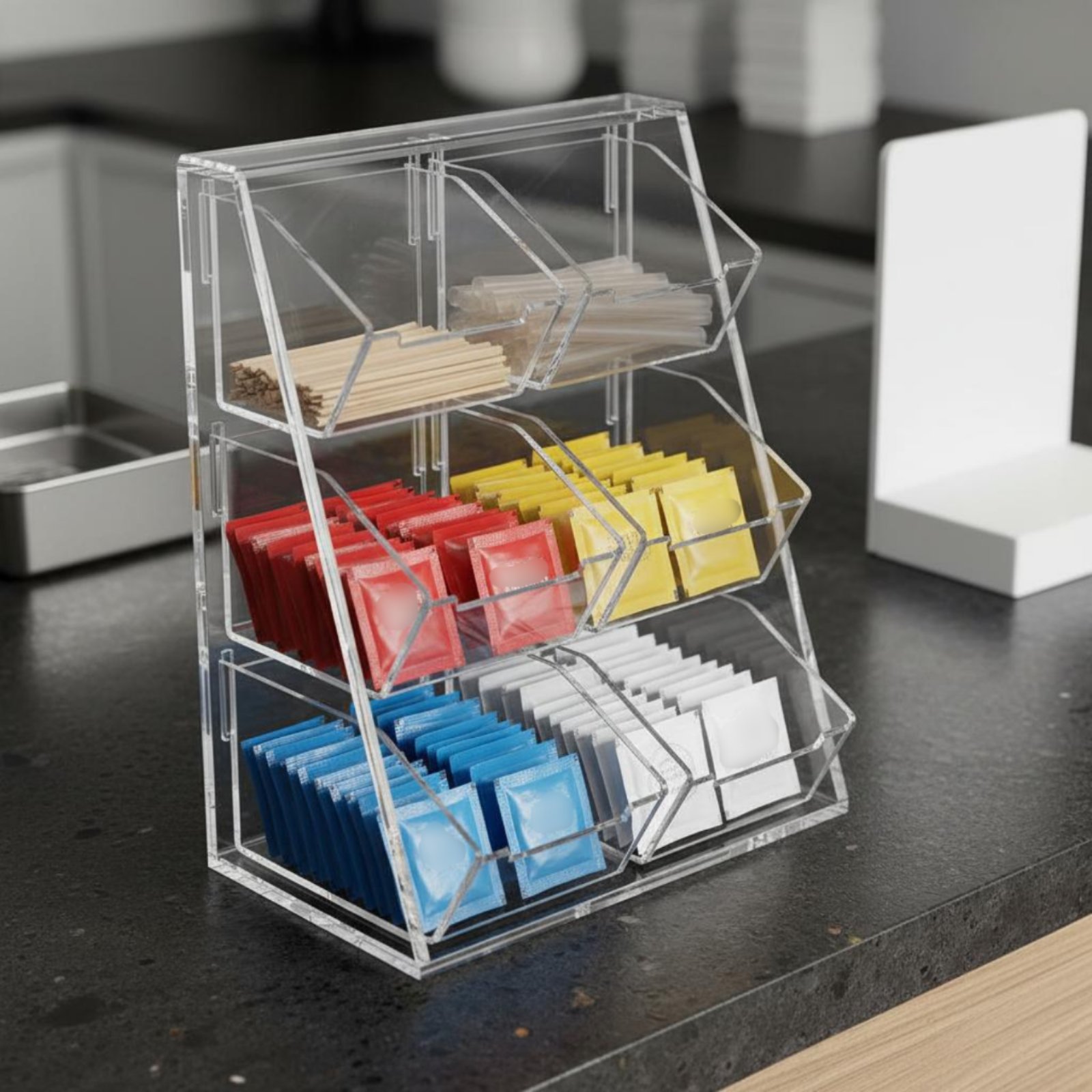 Acrylic Coffee and Tea Organiz - огляд і ціна Coffee Tea Box