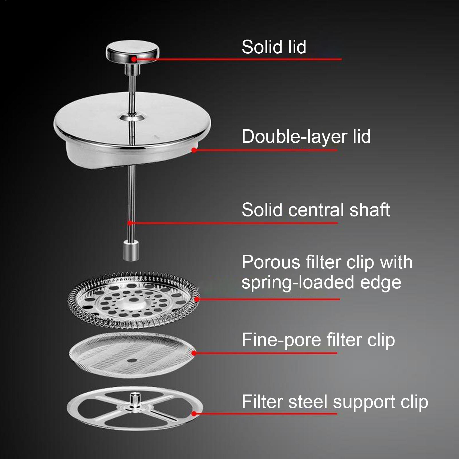 Coffee Press Pot Stainless Ste - огляд і ціна Coffee Tea Press