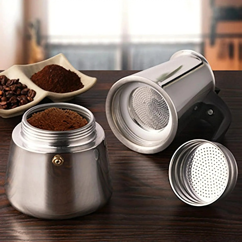 6 Cup Mocha Pot Stainless Stee - огляд і ціна Moka Pot Stove