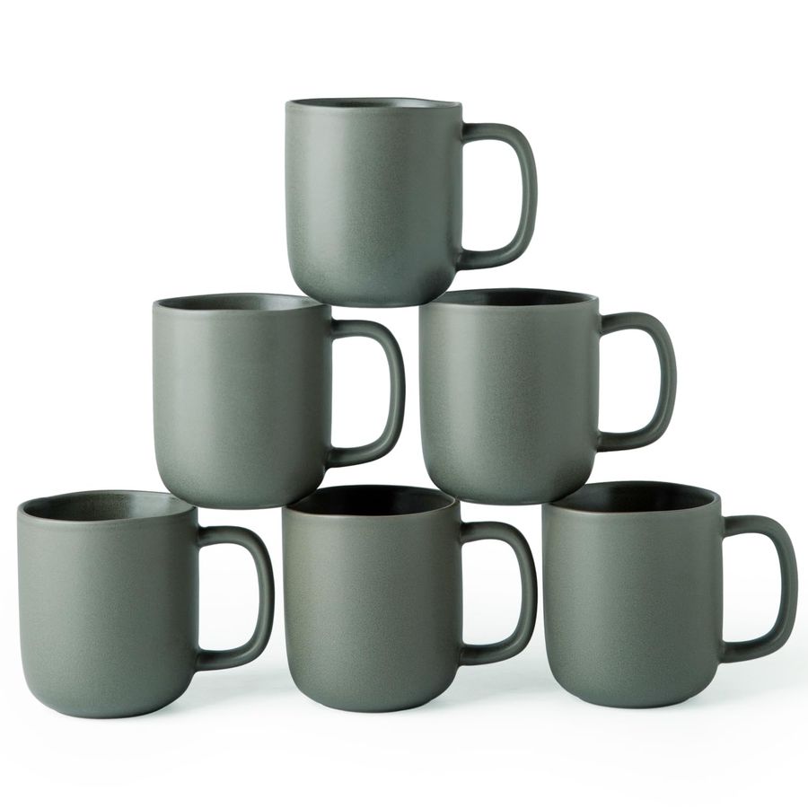 14oz Coffee Mugs Set of 6, Cer - огляд і ціна Coffee Tea Latte