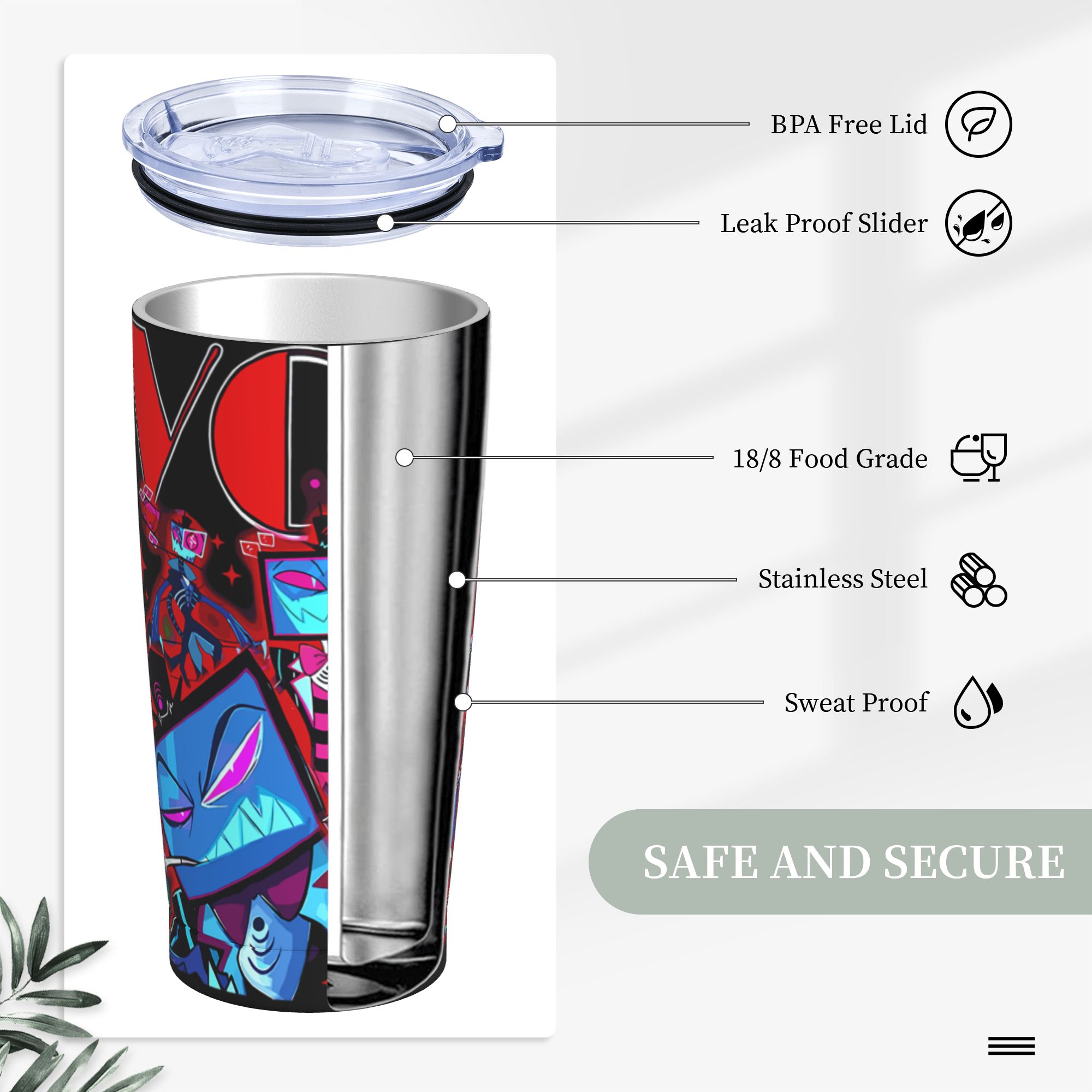 Hazbins Anime Hotel Vox Insula - огляд і ціна Double Wall Mug