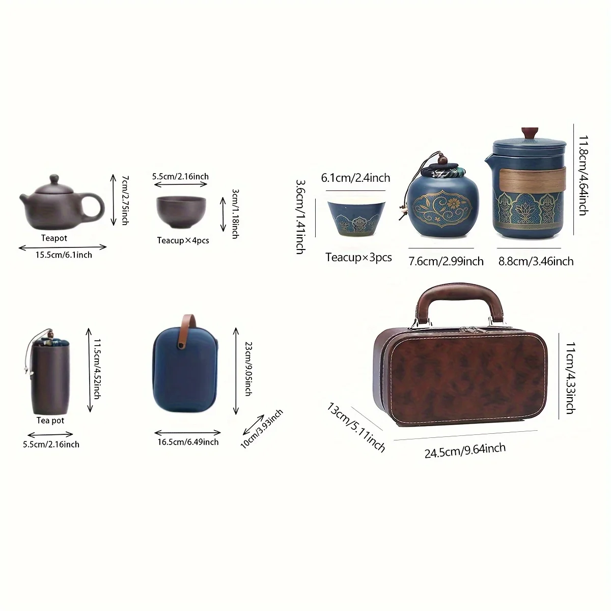 1 Set Travel Tea Set Portable  - огляд і ціна Coffee Tea Mix