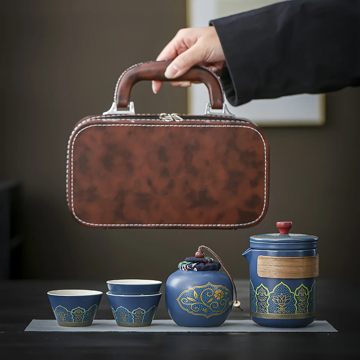 1 Set Travel Tea Set Portable  - огляд і ціна Coffee Tea Mix