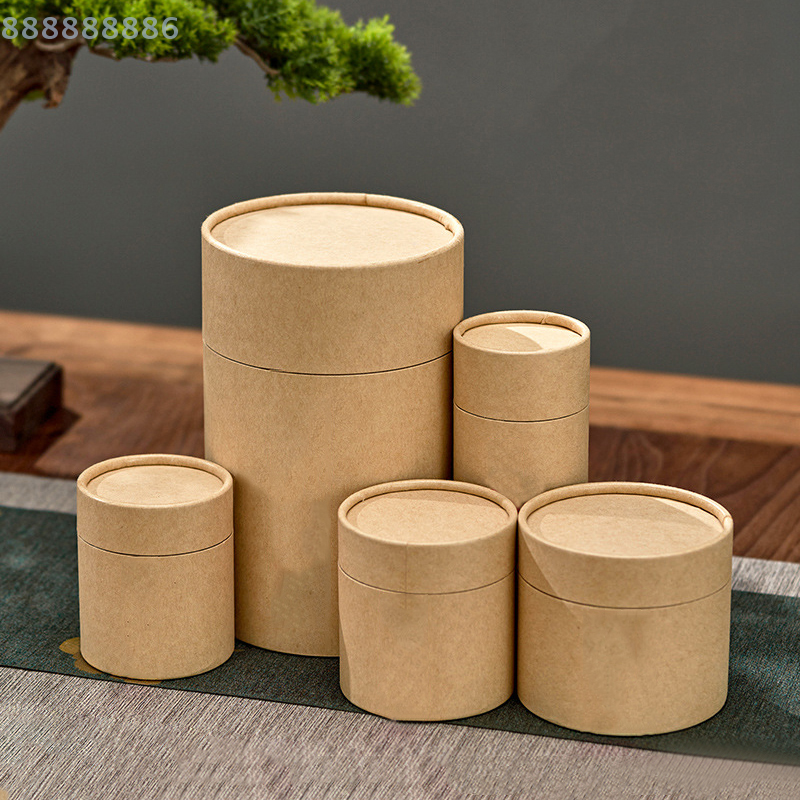 1PCS round Kraft Paperboard Tu - огляд і ціна Coffee Tea Box
