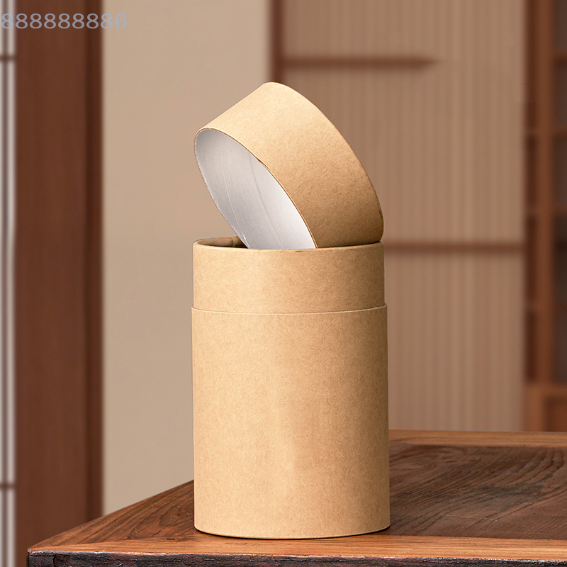 1PCS round Kraft Paperboard Tu - огляд і ціна Coffee Tea Box