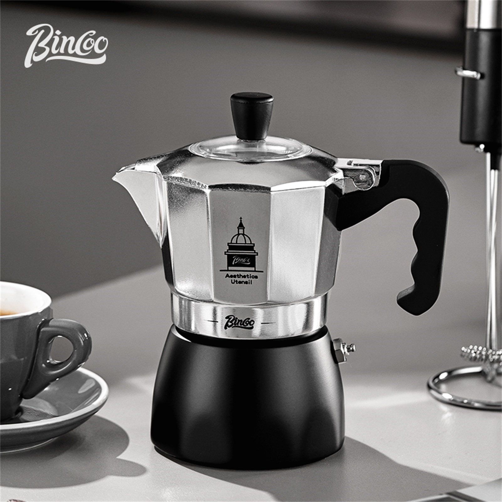 BINCOO Double Valve Moka Pot，E - огляд і ціна Moka Pot Stove