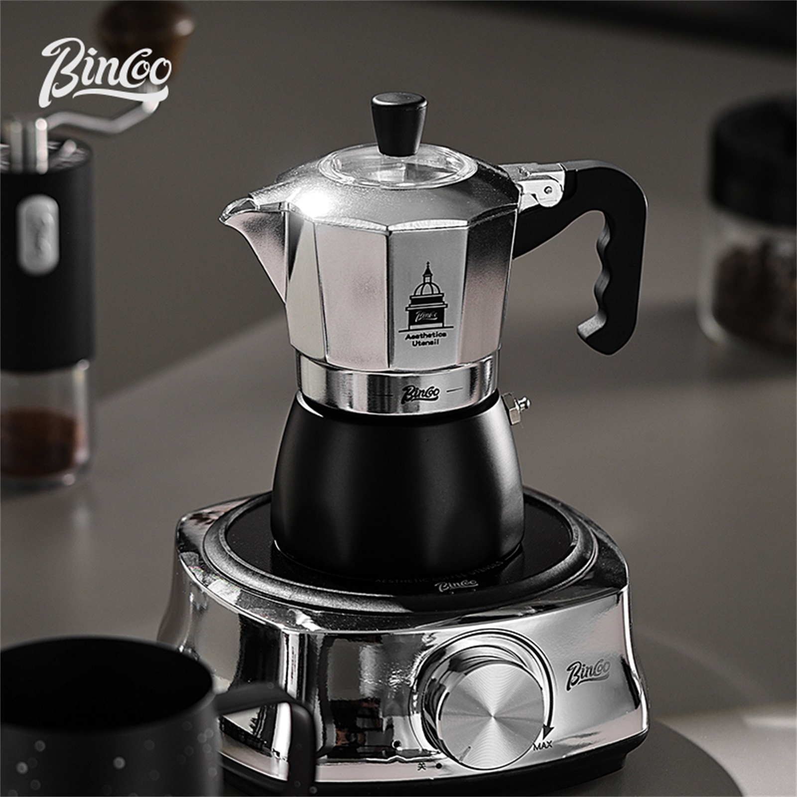 BINCOO Double Valve Moka Pot，E - огляд і ціна Moka Pot Stove