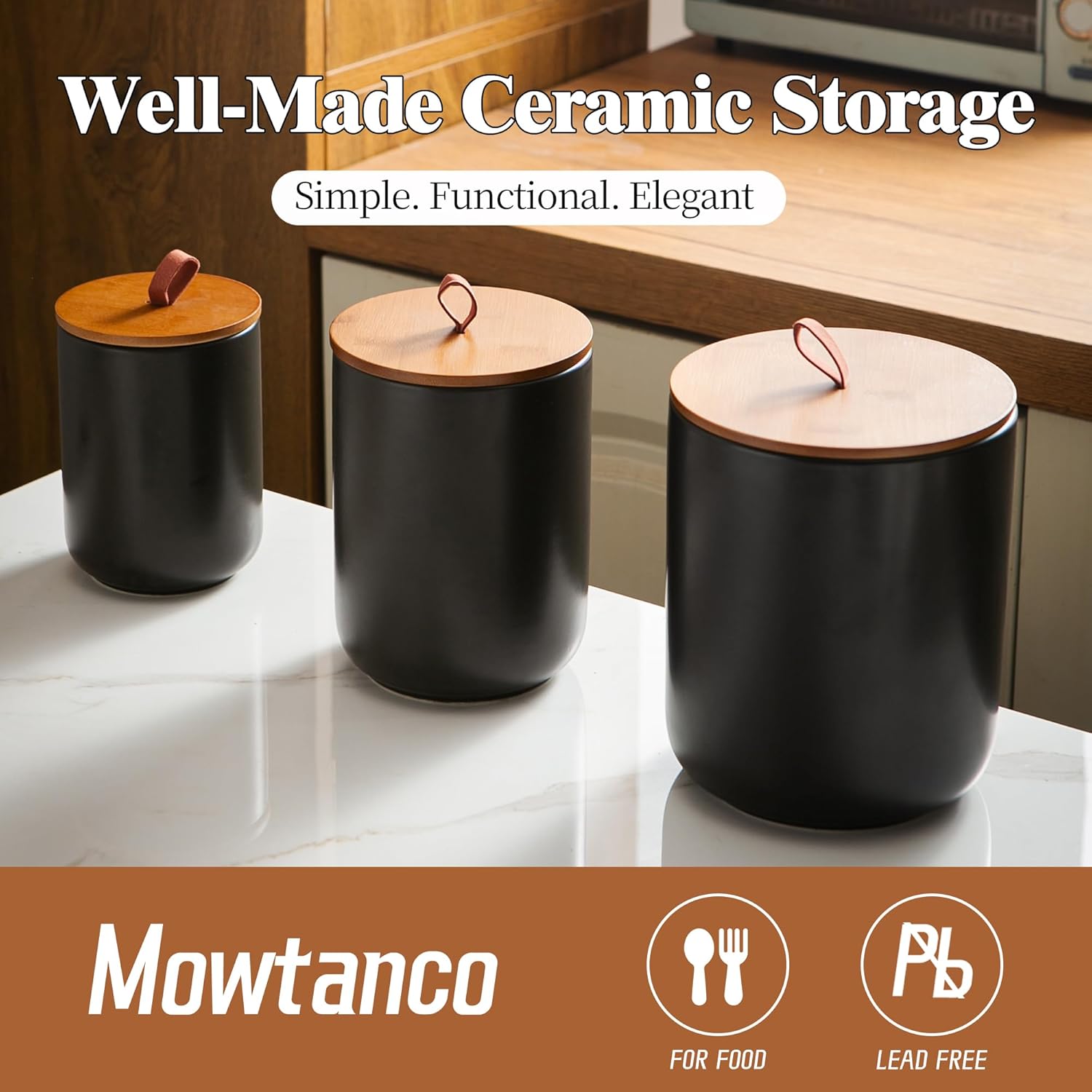 Ceramic Canister Set (30 oz, 4 - огляд і ціна Coffee Tea Set