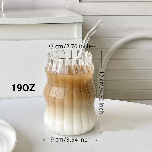 6 Pcs 19oz Glass Coffee Cup Se - огляд і ціна Coffee Tea Set