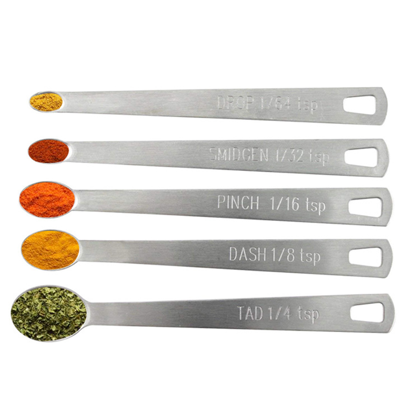 5pcs/Set Small Measuring Spoon - огляд і ціна Coffee Tea Mix