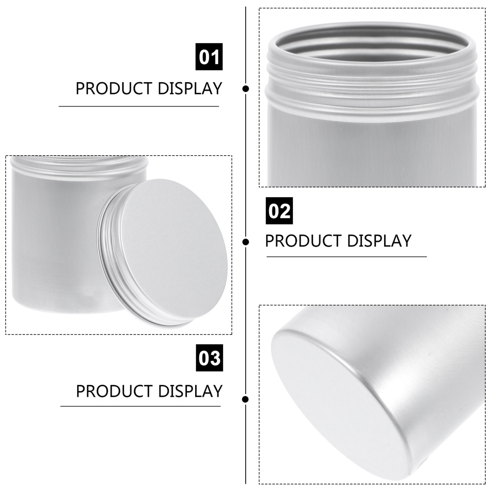 4Pcs Fine Polished Aluminum Ca - огляд і ціна Coffee Tea Box