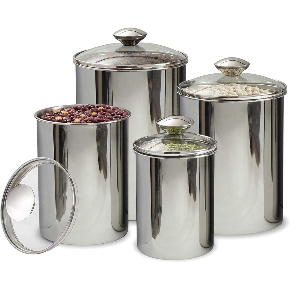 4-Piece Stainless Steel Food S - огляд і ціна Coffee Tea Set