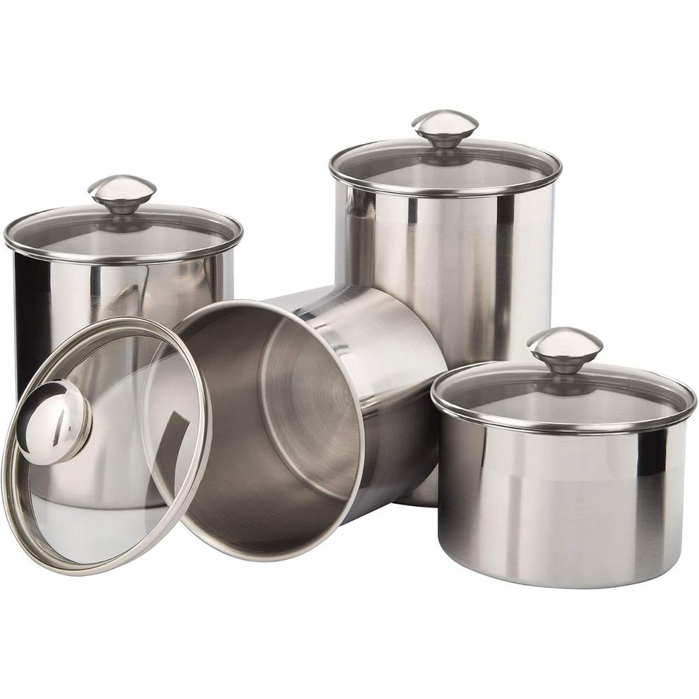 4-Piece Stainless Steel Food S - огляд і ціна Coffee Tea Set