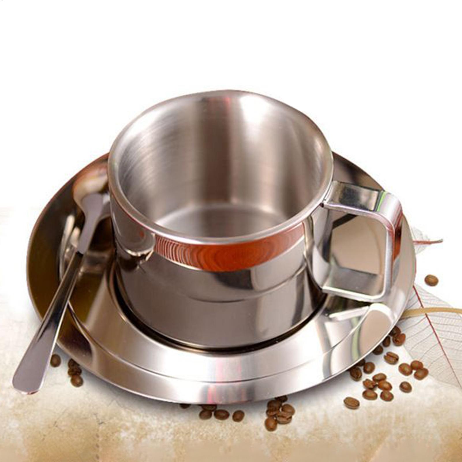 Mug And Saucer Set 200ml Doubl - огляд і ціна Double Wall Mug