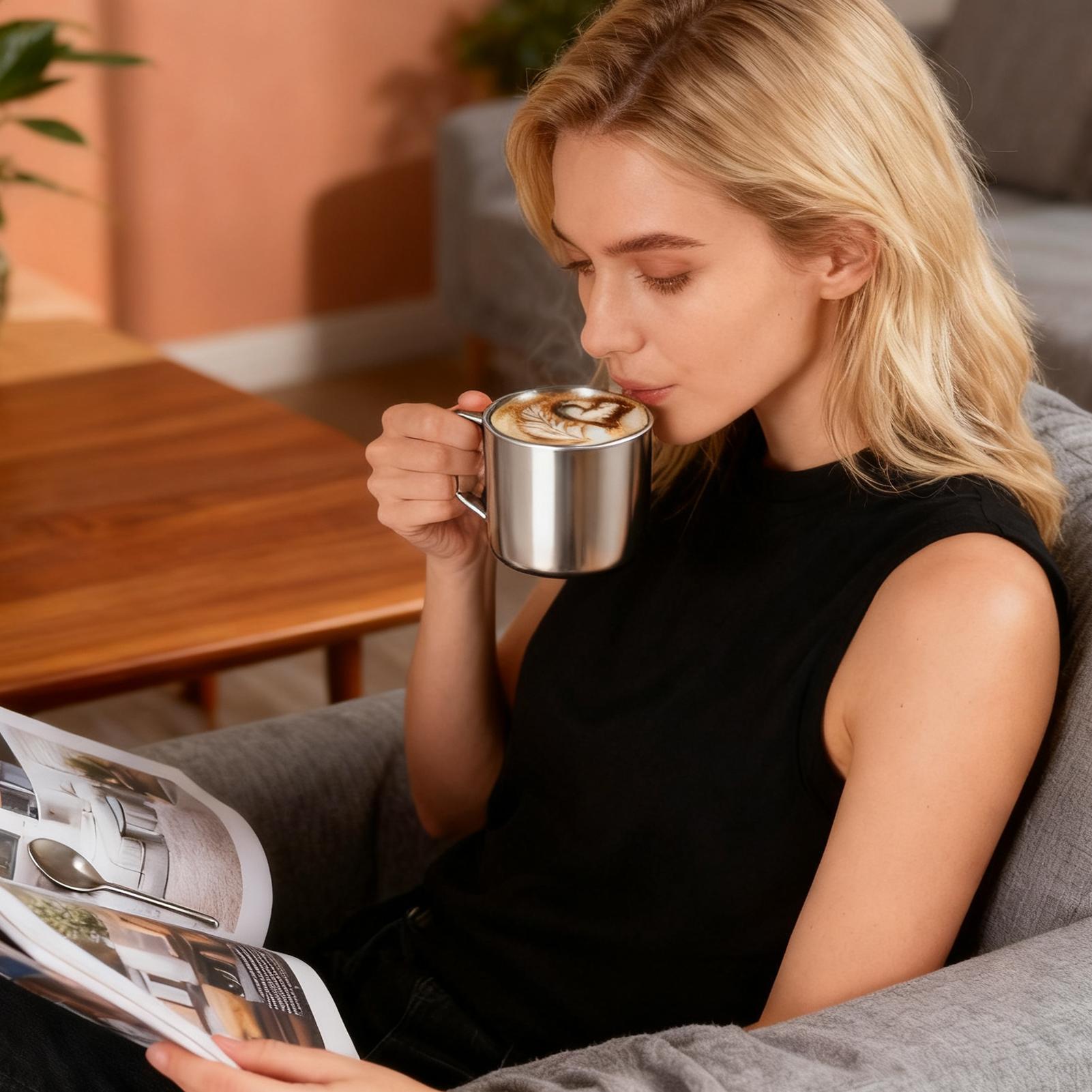 Mug And Saucer Set 200ml Doubl - огляд і ціна Double Wall Mug