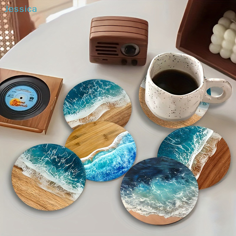 ♥Ocean Wave & Wood Grain Coast - огляд і ціна Coffee Tea Mix