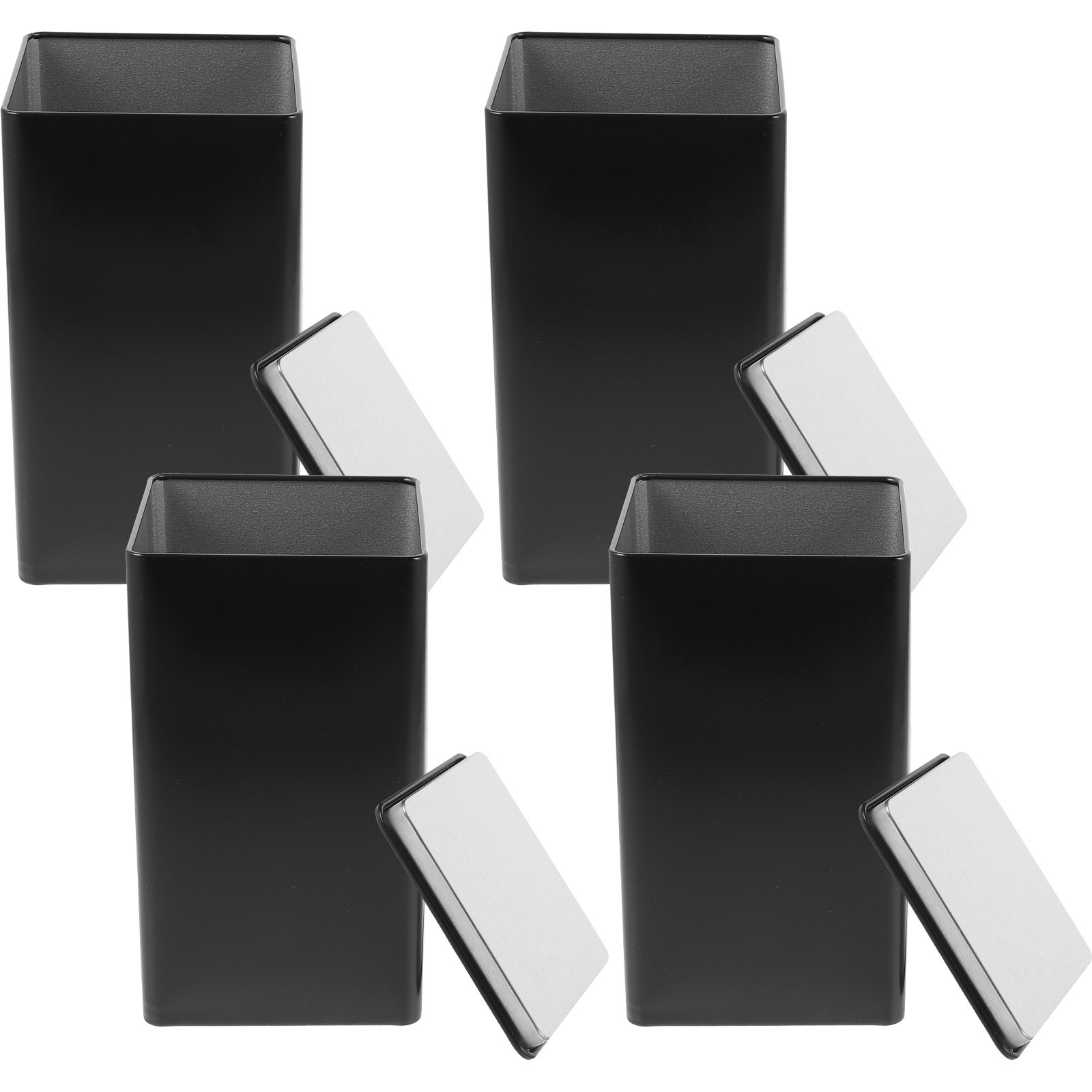 4Pcs Storage Jars Tinplate Box - огляд і ціна Coffee Tea Box