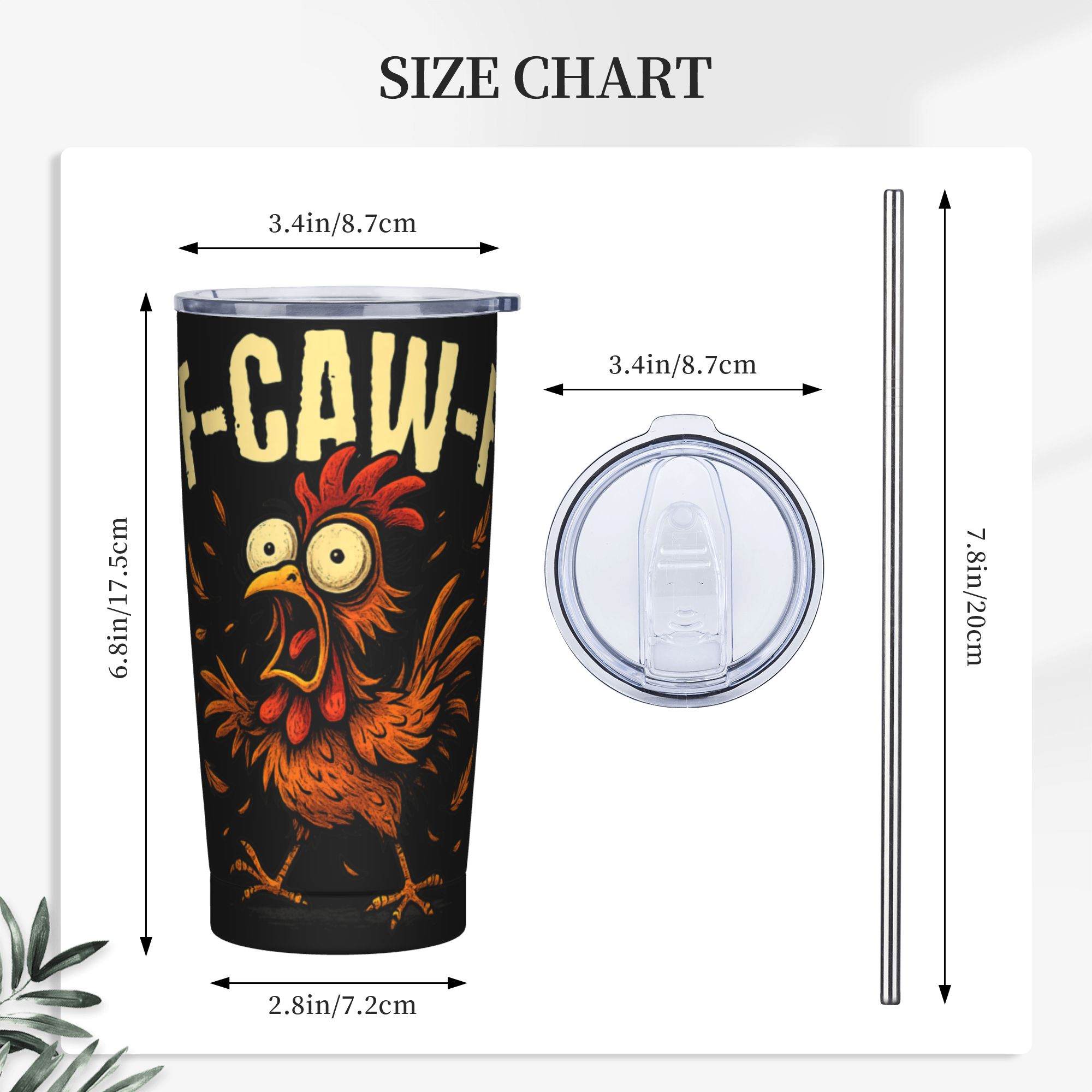 F-Caw-F Chicken FCAWF Tumbler  - огляд і ціна Double Wall Mug