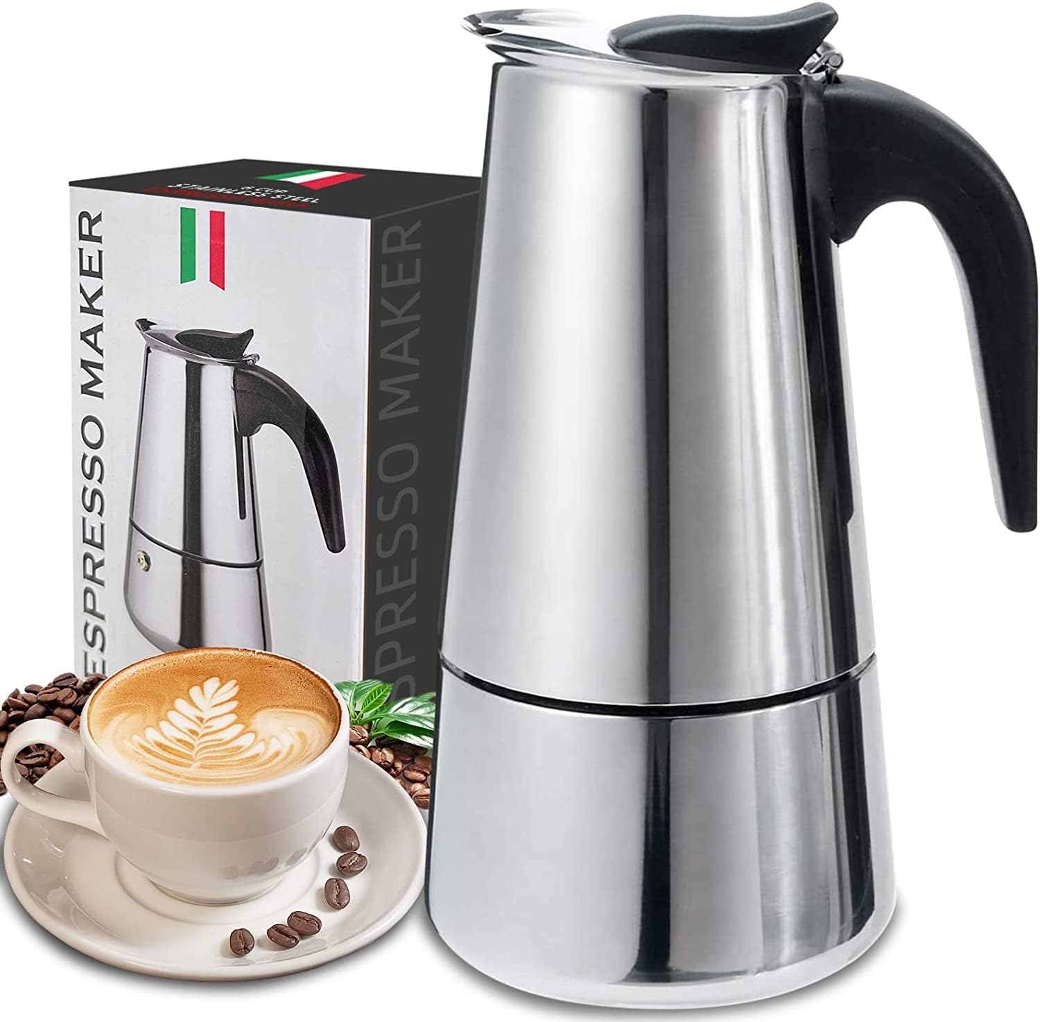 4/6/9 Cups Moka Pot Caffe Mach - огляд і ціна Moka Pot Stove