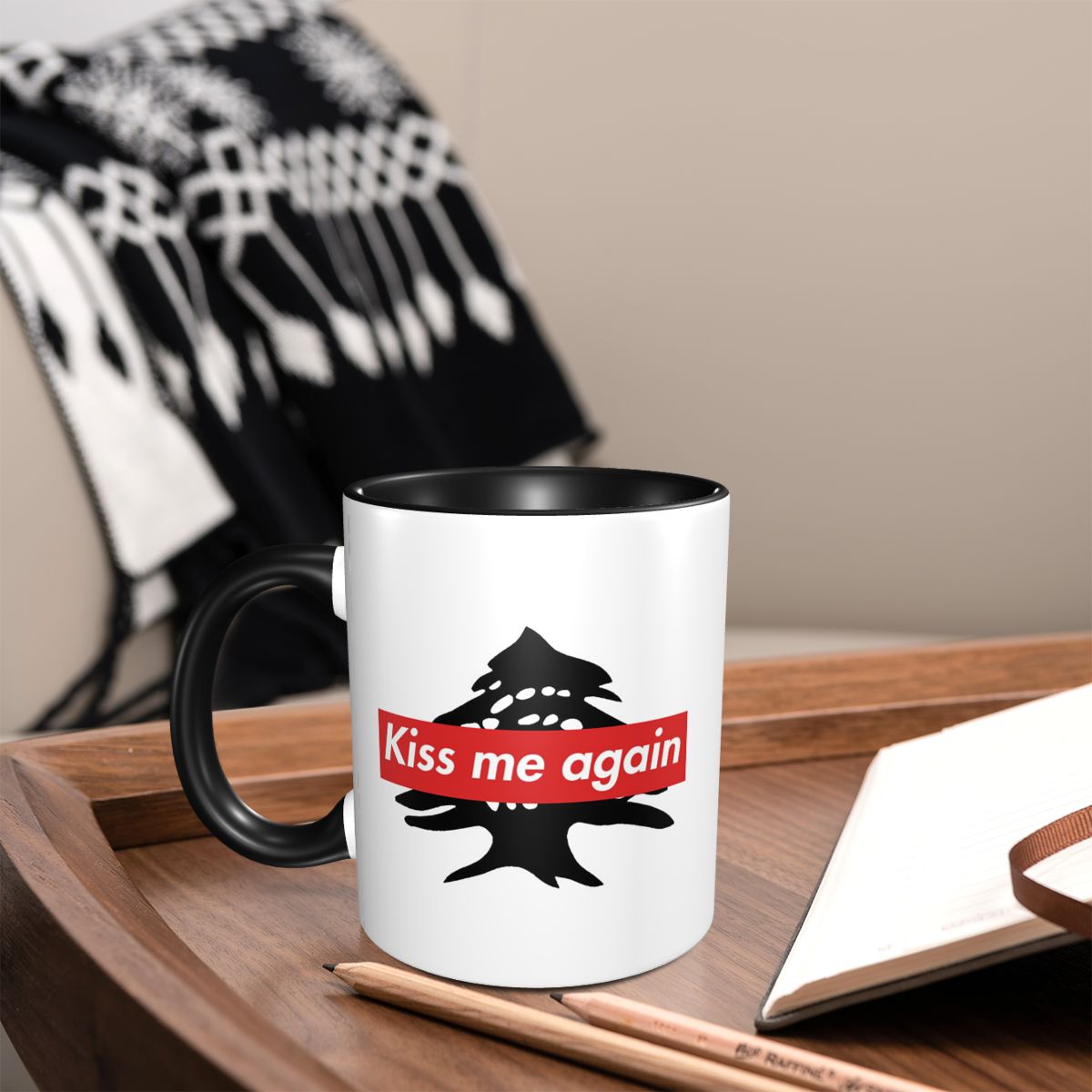 Lebanon Flag Lebanese Kiss Me  - огляд і ціна Coffee Tea You And Me