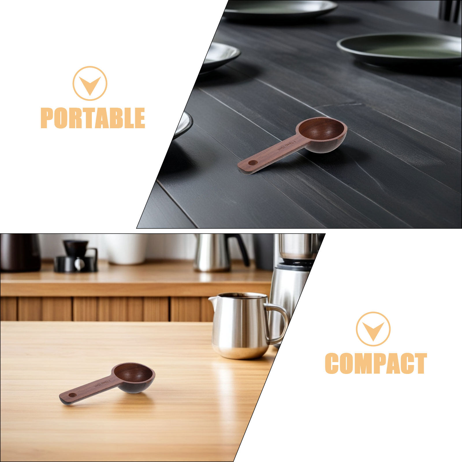 2Pcs Wooden Coffee Scoop Measu - огляд і ціна Coffee Tea And Leaf