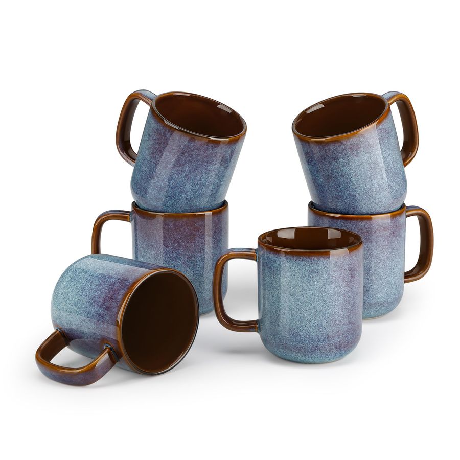 Coffee Mugs Set of 6, 12 Oz Ce - огляд і ціна Coffee Tea Latte