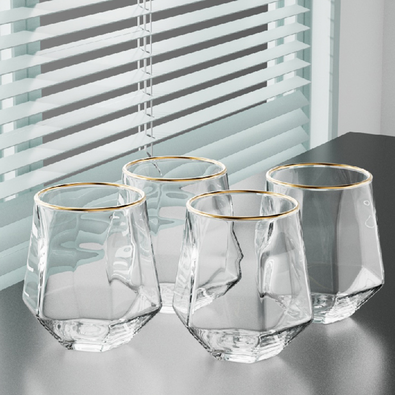 320ml 4pcs Set Hexagonal Cup W - огляд і ціна Juice Tea Coffee