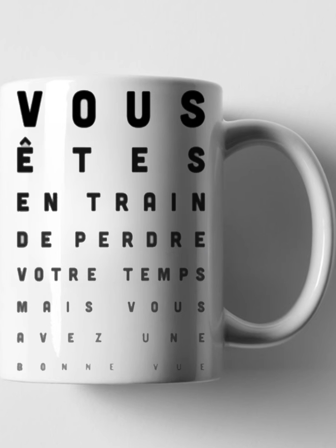 French Language Joke Ceramic M - огляд і ціна Coffee Tea Joke