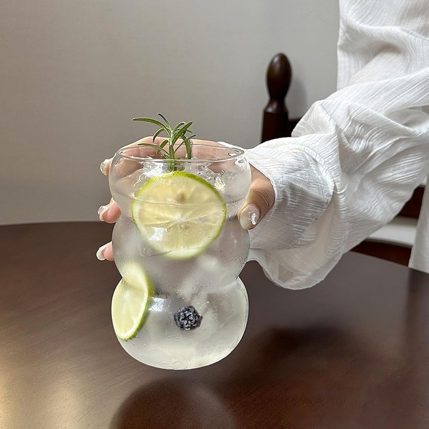 Ribbed Glass Water Tumbler, Wa - огляд і ціна Juice Tea Coffee