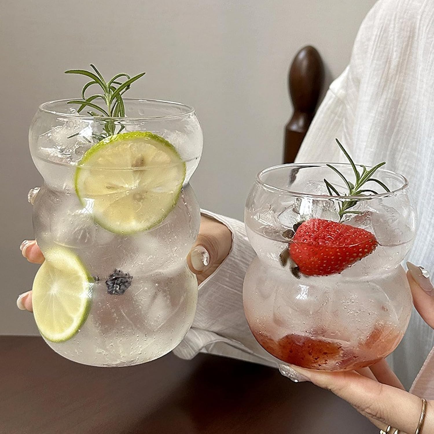 Ribbed Glass Water Tumbler, Wa - огляд і ціна Juice Tea Coffee