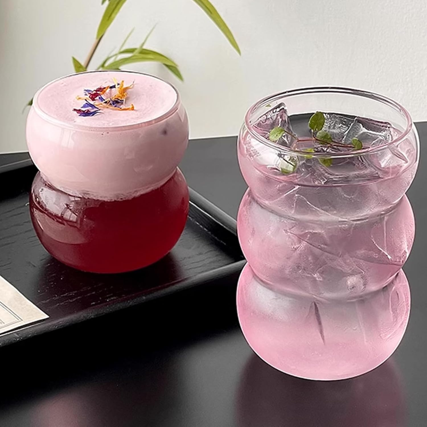 Ribbed Glass Water Tumbler, Wa - огляд і ціна Juice Tea Coffee